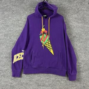 Ice cream Hoodie Men Medium Cone Man Purple Pullover Streetwear Skateboarding